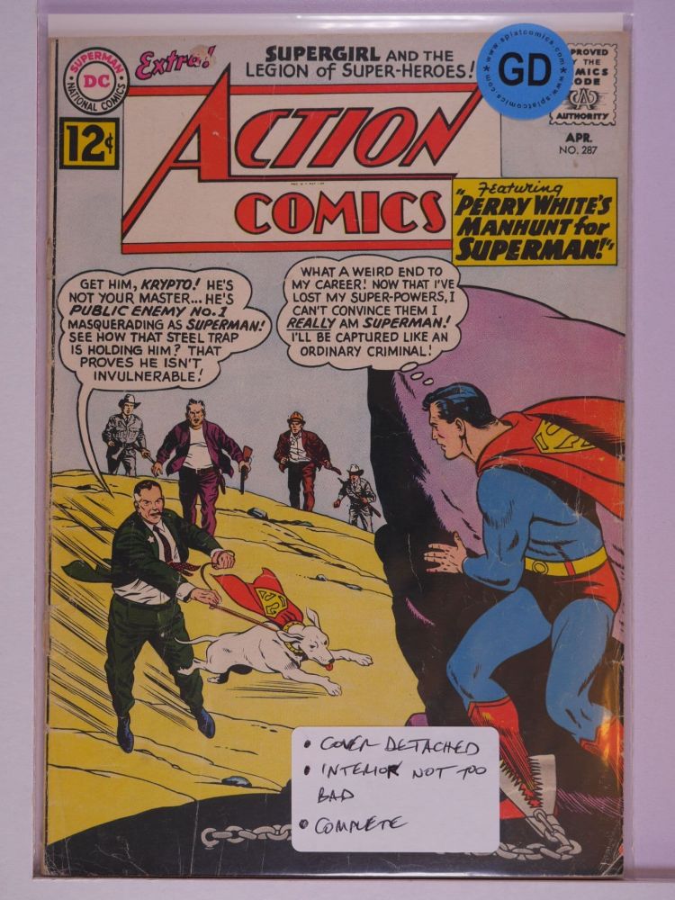 ACTION COMICS (1938) Volume 1: # 0287 GD