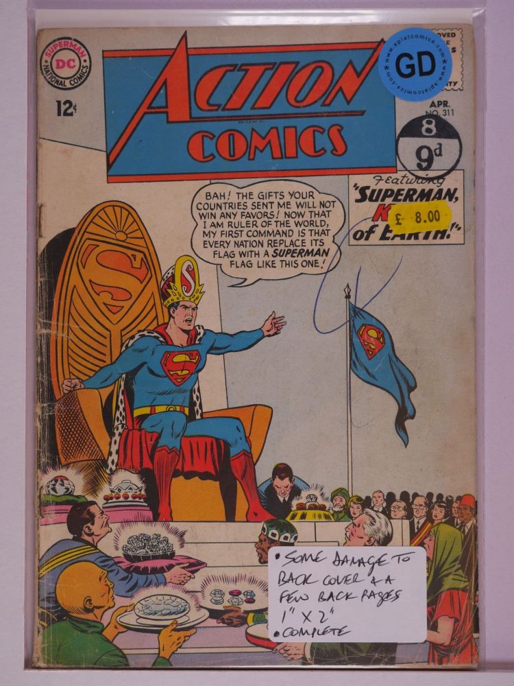 ACTION COMICS (1938) Volume 1: # 0311 GD