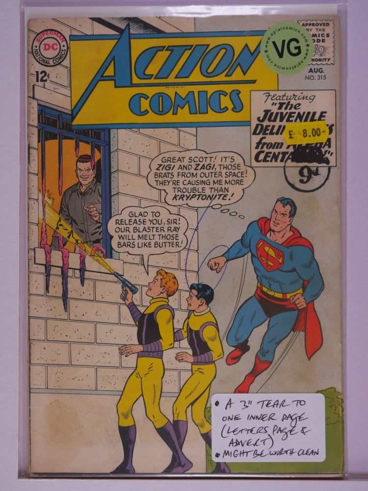 ACTION COMICS (1938) Volume 1: # 0315 VG