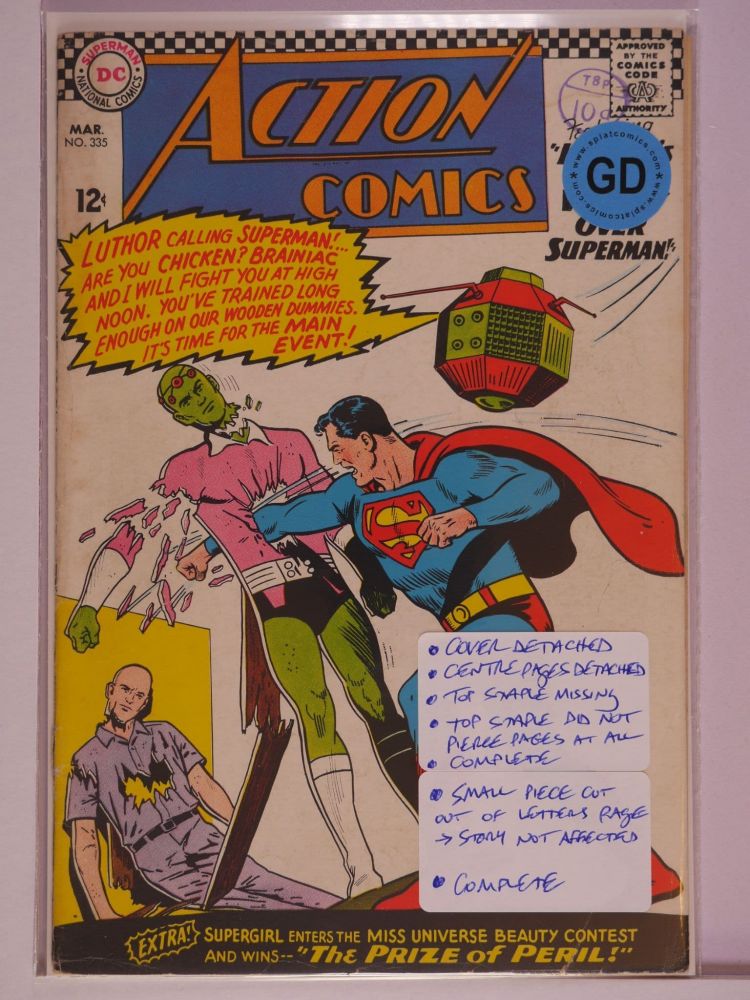 ACTION COMICS (1938) Volume 1: # 0335 GD