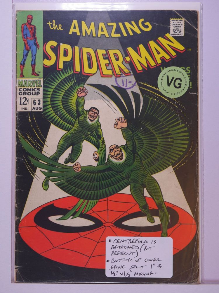 AMAZING SPIDERMAN (1963) Volume 1: # 0063 VG
