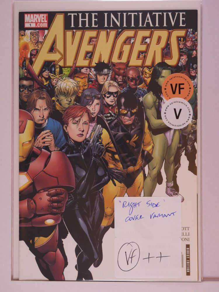 AVENGERS THE INTIATIVE (2005) Volume 1: # 0001 VF RIGHT SIDE COVER VARIANT