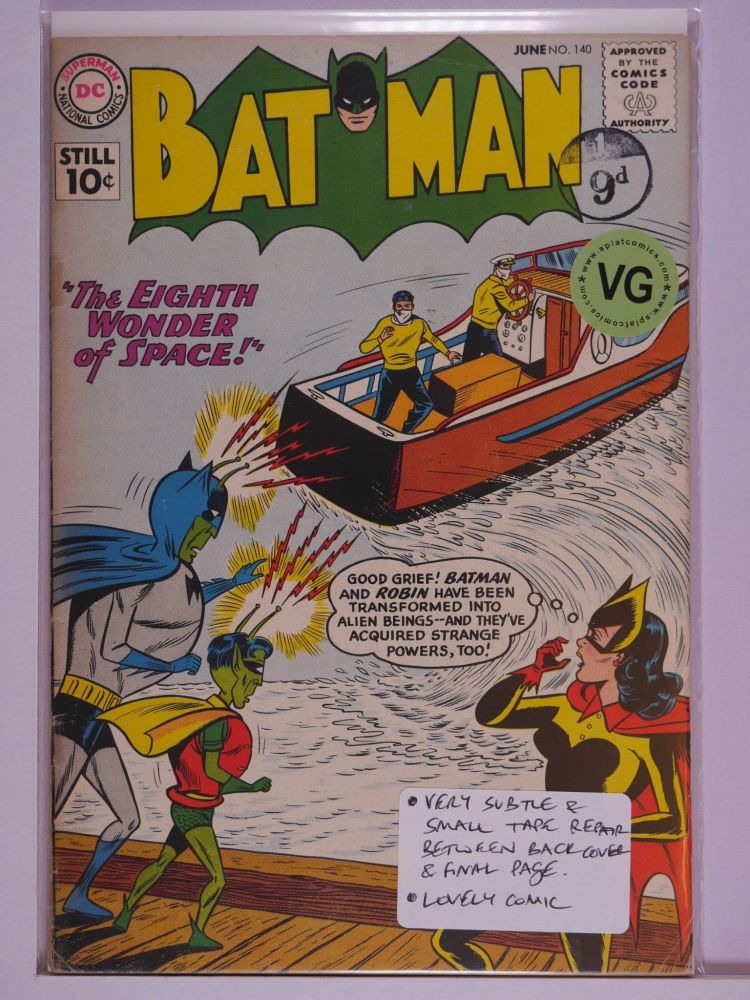 BATMAN (1940) Volume 1: # 0140 VG