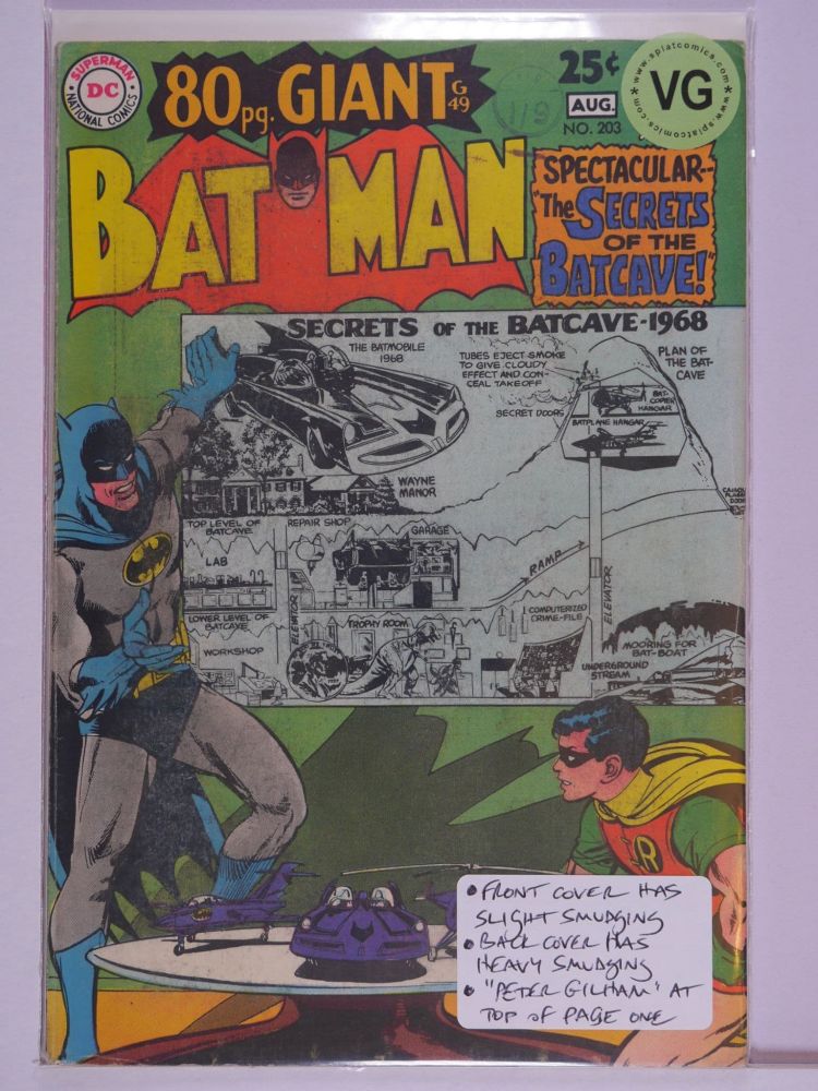 BATMAN (1940) Volume 1: # 0203 VG