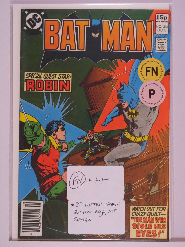 BATMAN (1940) Volume 1: # 0316 FN PENCE