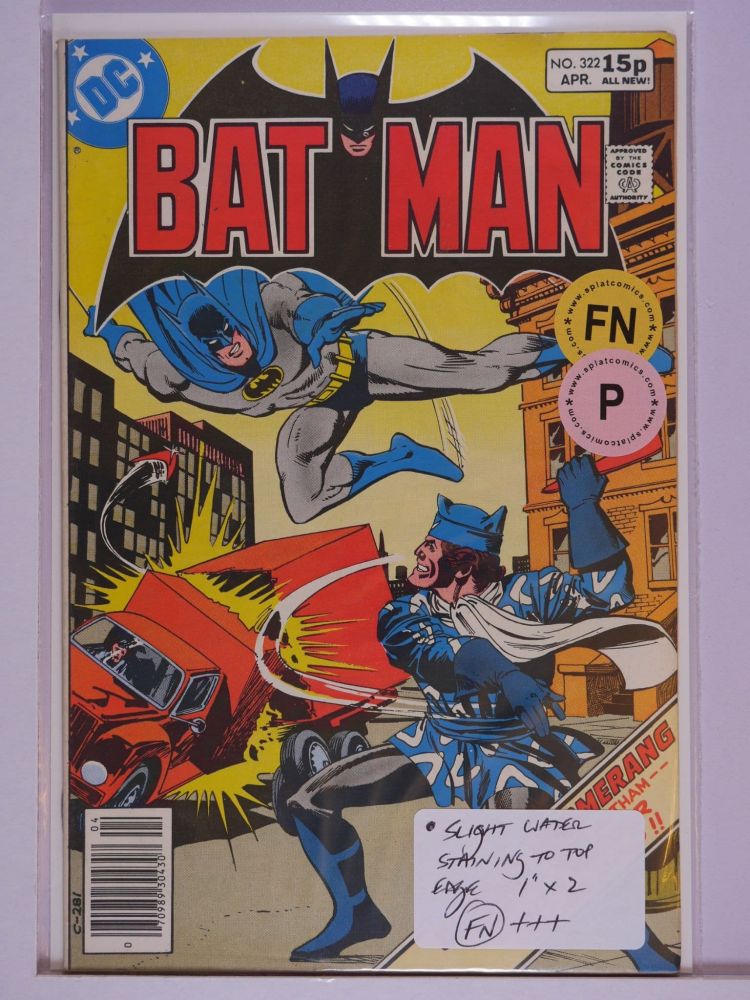 BATMAN (1940) Volume 1: # 0322 FN PENCE