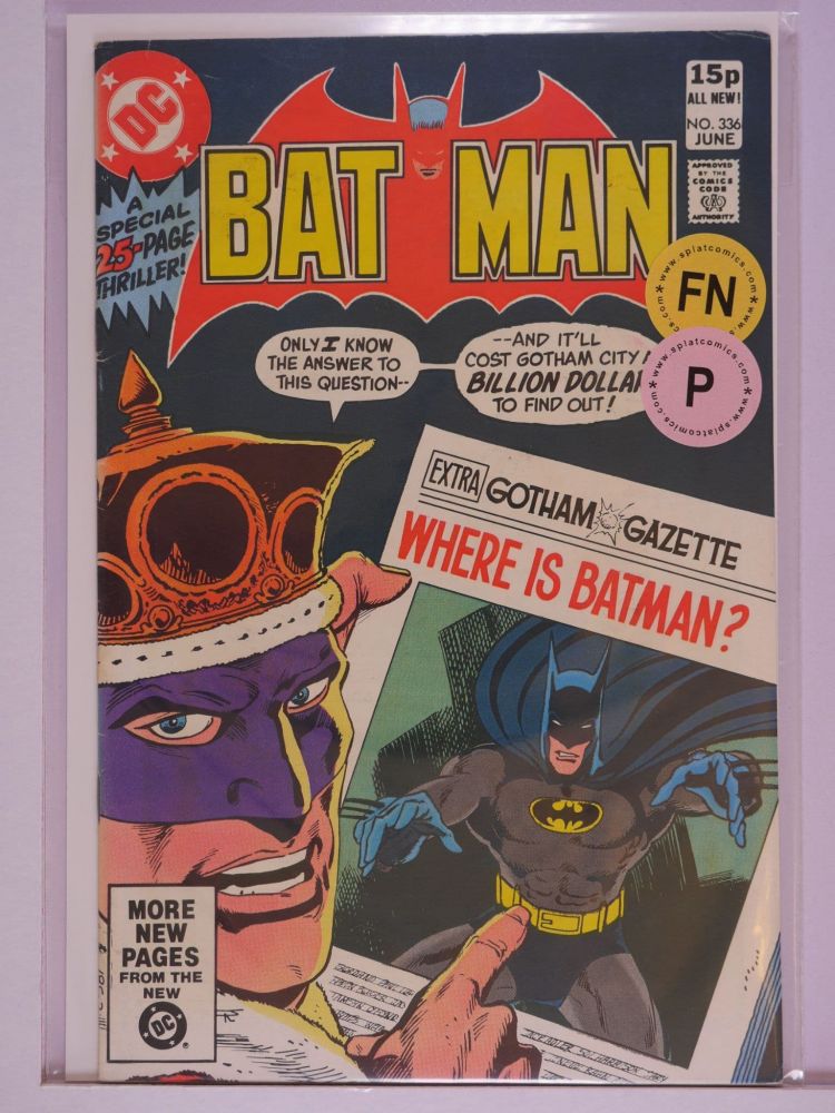 BATMAN (1940) Volume 1: # 0336 FN PENCE