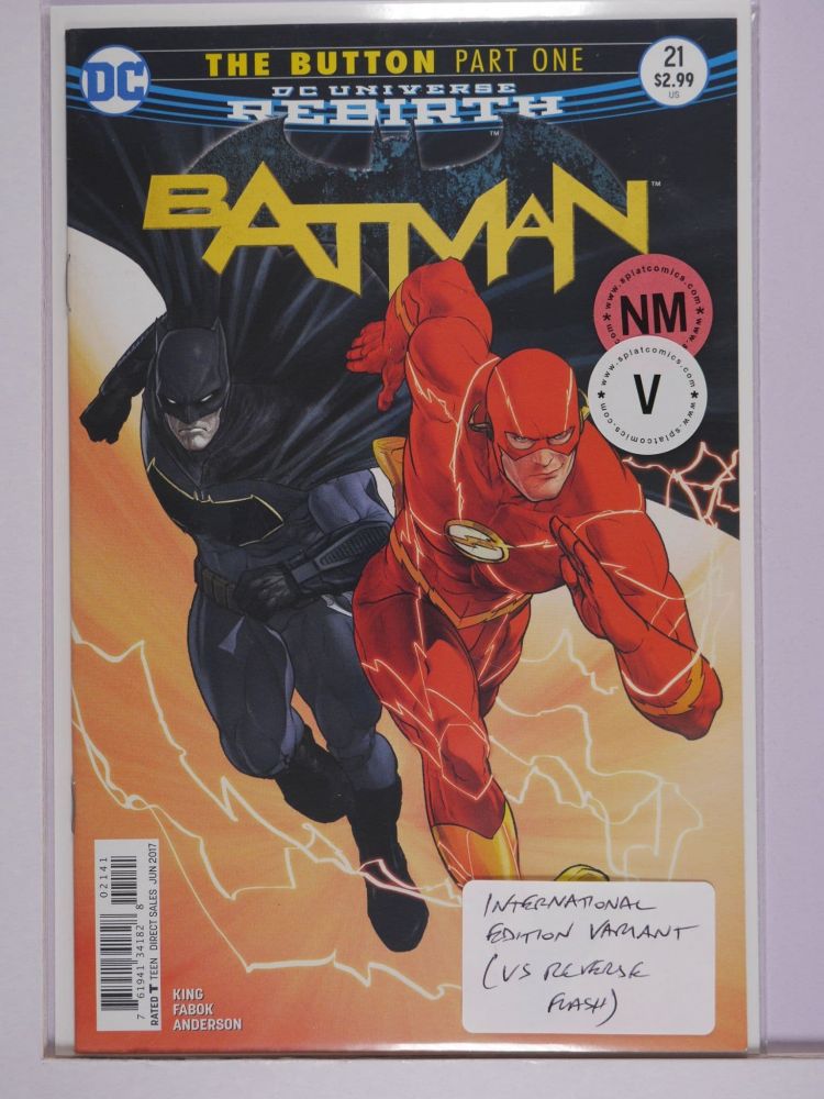 BATMAN (2016) Volume 3: # 0021 NM INTERNATIONAL EDITION COVER VARIANT