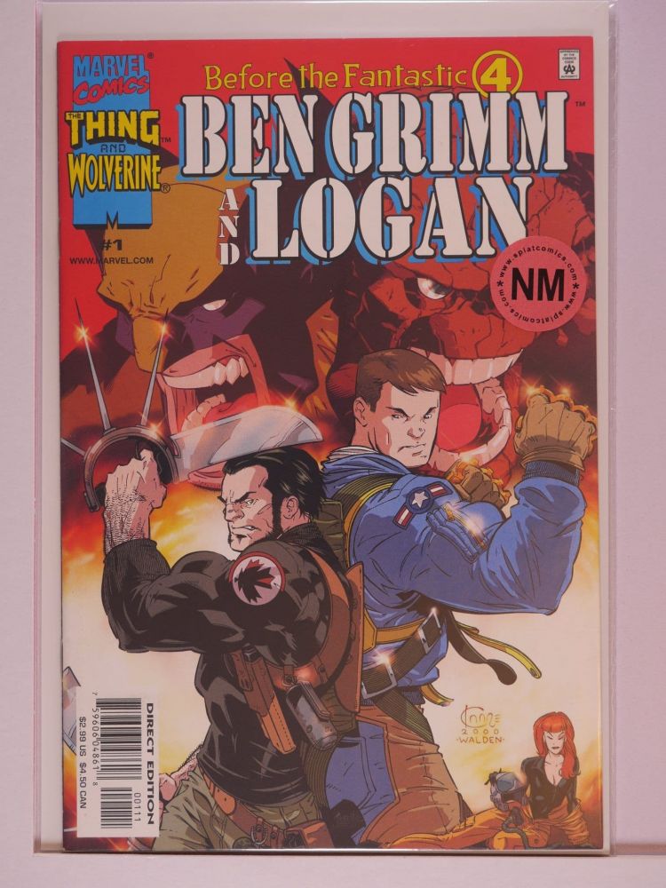 BEFORE THE FANTASTIC FOUR BEN GRIMM AND LOGAN (2000) Volume 1: # 0001 NM