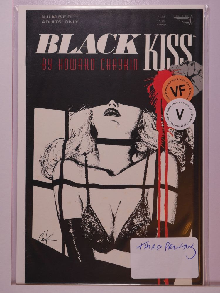 BLACK KISS (1988) Volume 1: # 0001 VF 3RD PRINT VARIANT