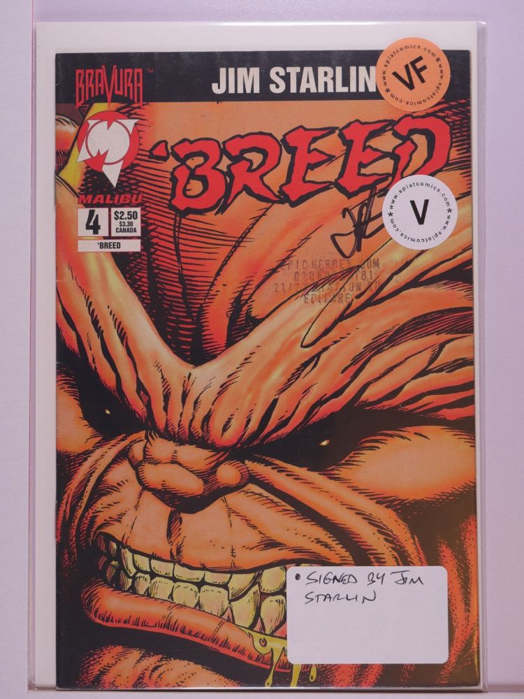 BREED (1994) Volume 1: # 0004 VF SIGNED BY JIM STARLIN