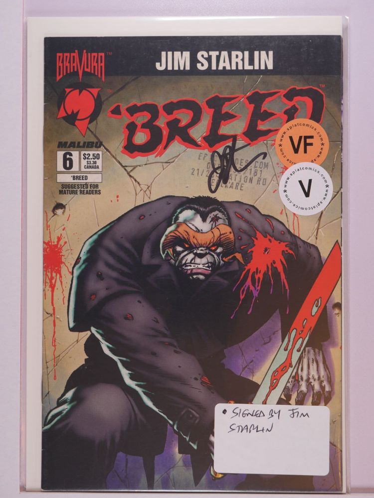 BREED (1994) Volume 1: # 0006 VF SIGNED BY JIM STARLIN