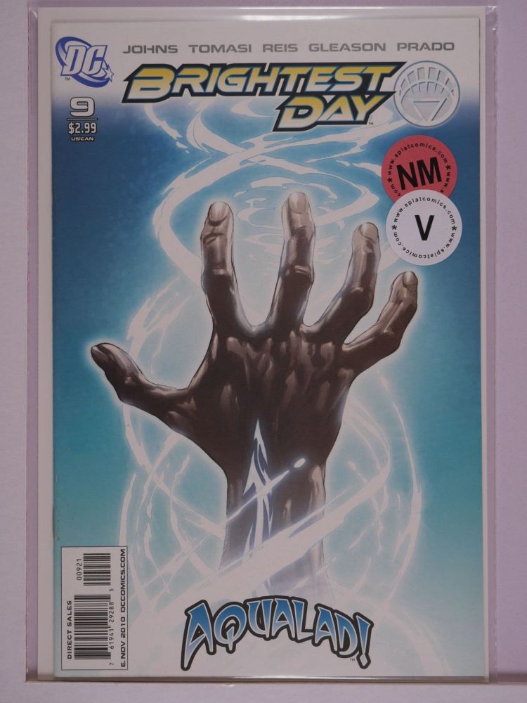 BRIGHTEST DAY (2010) Volume 1: # 0009 NM IVAN REIS COVER AQUALAD HAND VARIANT