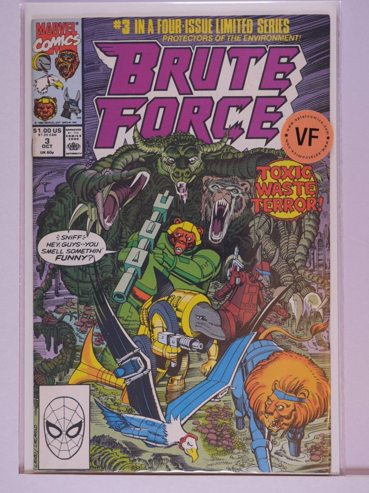 BRUTE FORCE (1990) Volume 1: # 0003 VF
