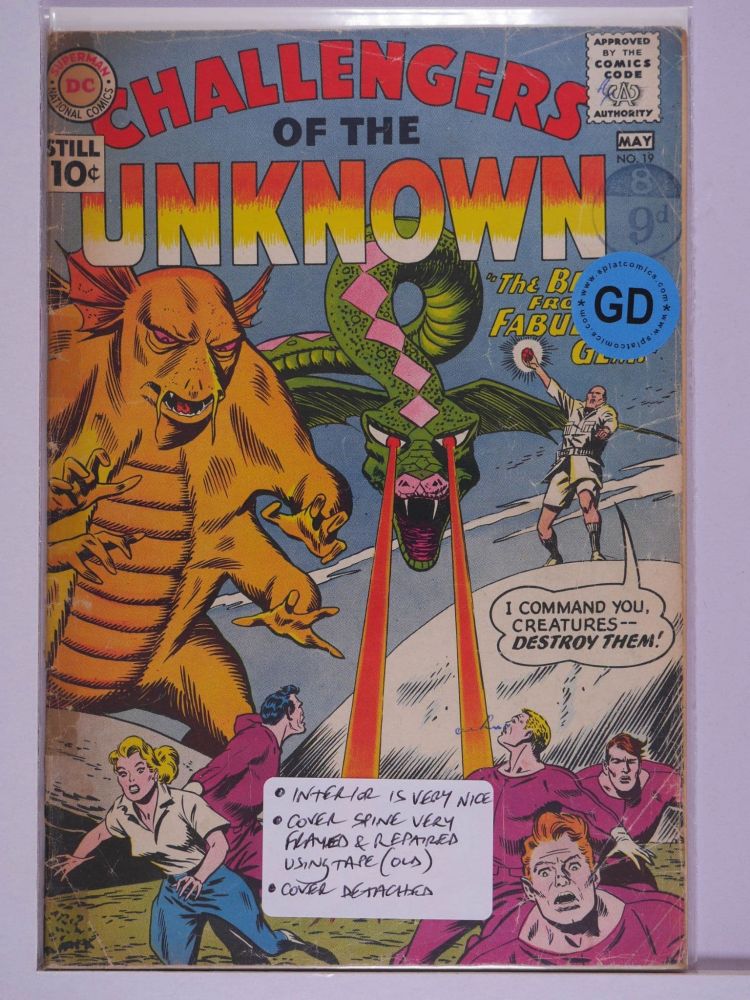 CHALLENGERS OF THE UNKNOWN (1958) Volume 1: # 0019 GD