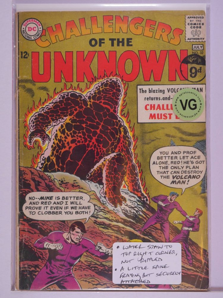 CHALLENGERS OF THE UNKNOWN (1958) Volume 1: # 0032 VG