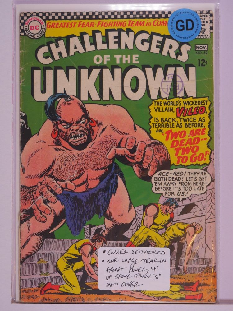 CHALLENGERS OF THE UNKNOWN (1958) Volume 1: # 0052 GD
