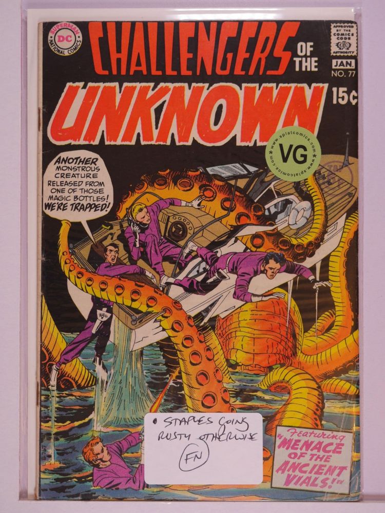CHALLENGERS OF THE UNKNOWN (1958) Volume 1: # 0077 VG
