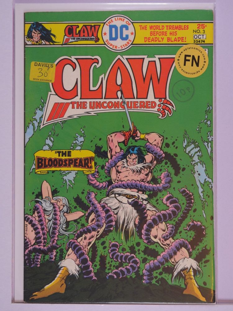 CLAW THE UNCONQUERED (1975) Volume 1: # 0003 FN