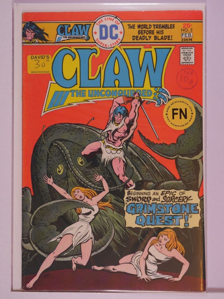 CLAW THE UNCONQUERED (1975) Volume 1: # 0005 FN