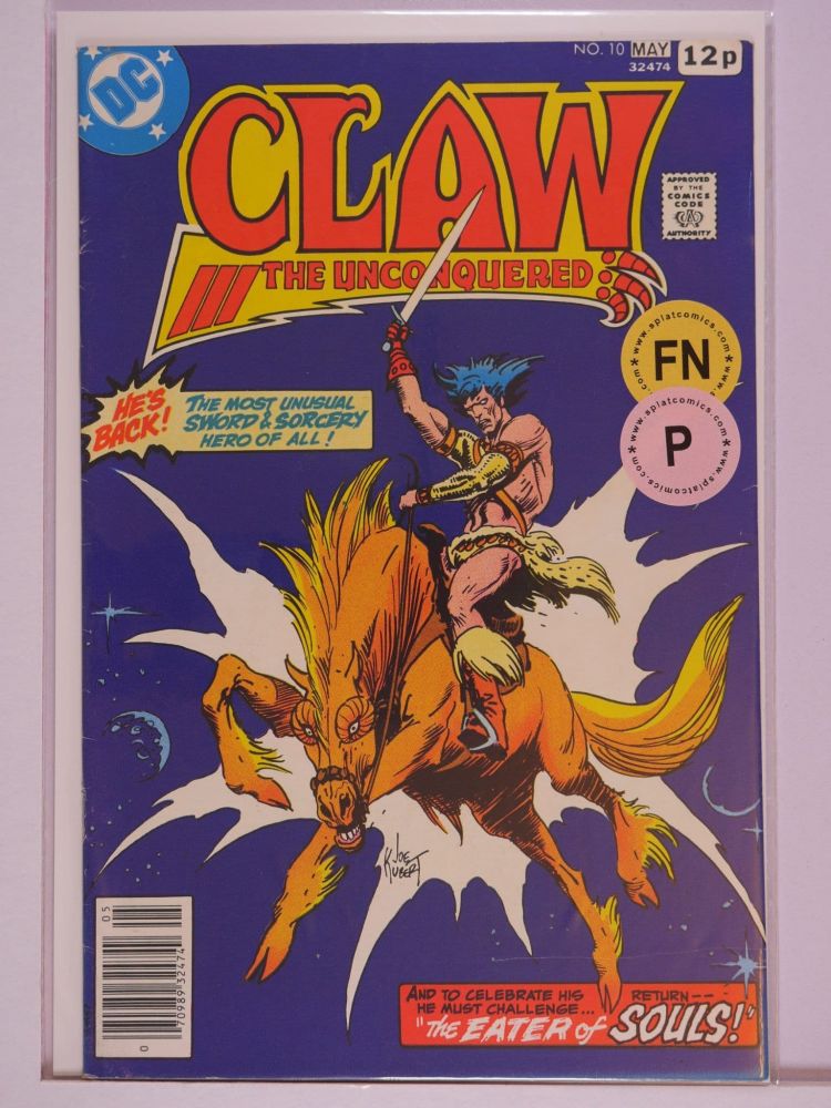 CLAW THE UNCONQUERED (1975) Volume 1: # 0010 FN PENCE