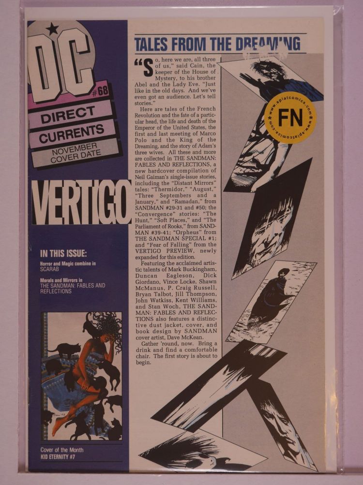 DC DIRECT CURRENTS (1988) Volume 1: # 0068 FN