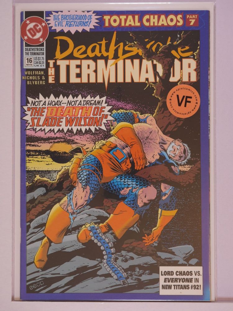 DEATHSTROKE THE TERMINATOR (1991) Volume 1: # 0016 VF