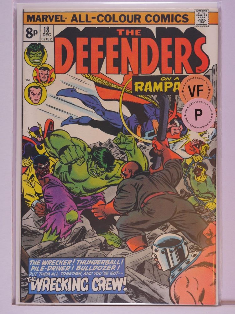 DEFENDERS (1972) Volume 1: # 0018 VF PENCE