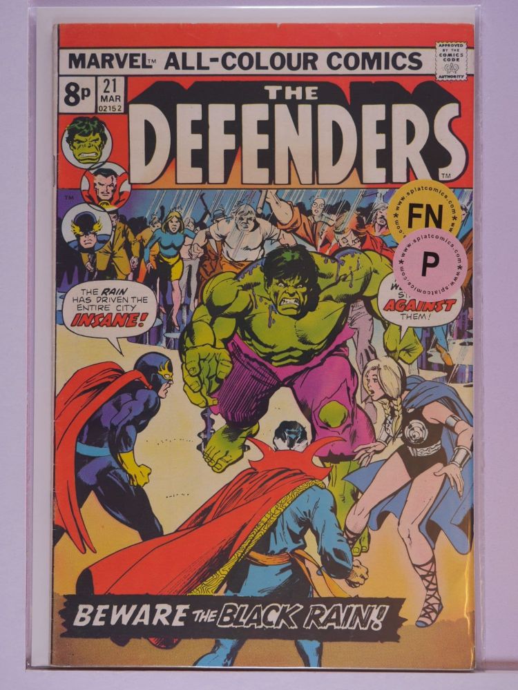 DEFENDERS (1972) Volume 1: # 0021 FN PENCE