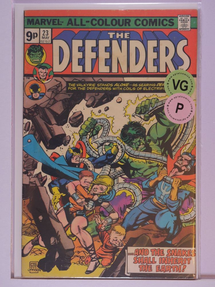 DEFENDERS (1972) Volume 1: # 0023 VG PENCE