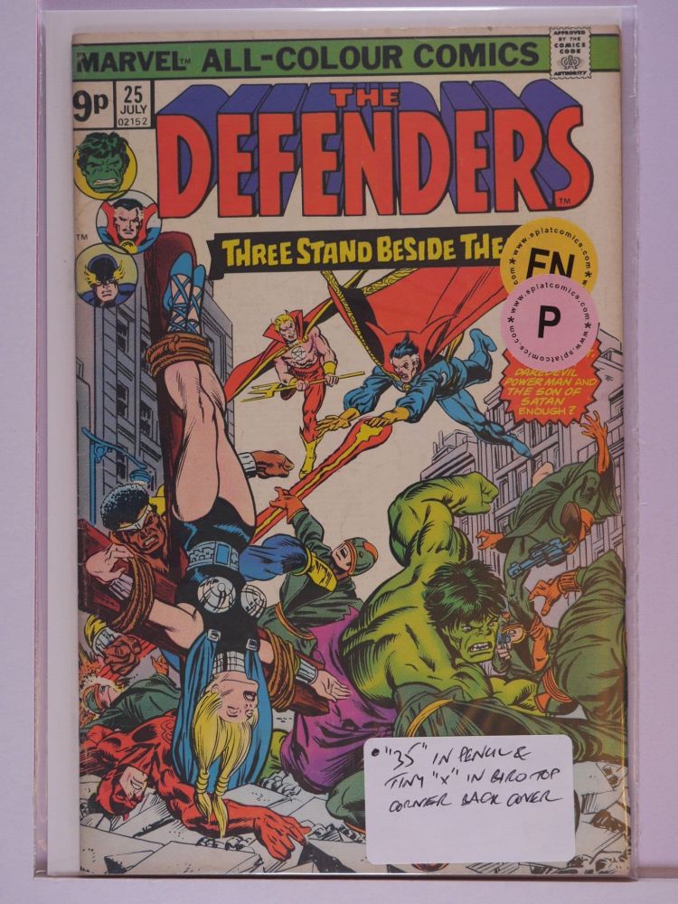 DEFENDERS (1972) Volume 1: # 0025 FN PENCE