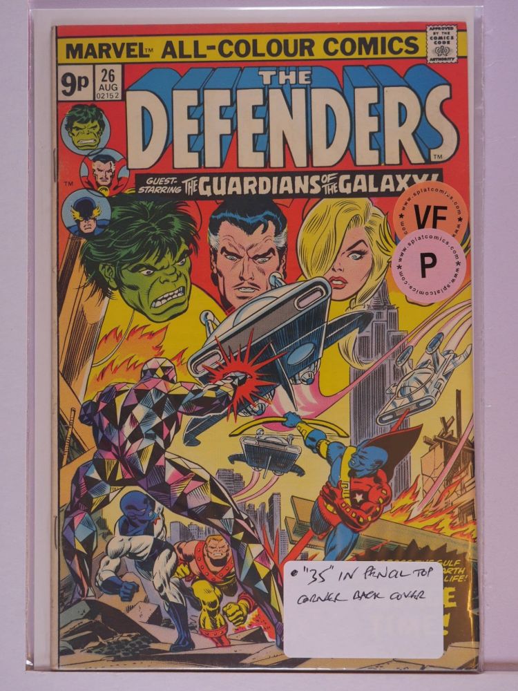 DEFENDERS (1972) Volume 1: # 0026 VF PENCE