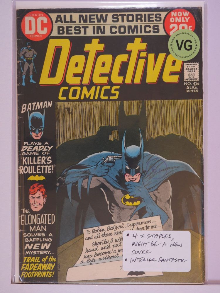 DETECTIVE COMICS (1937) Volume 1: # 0426 VG
