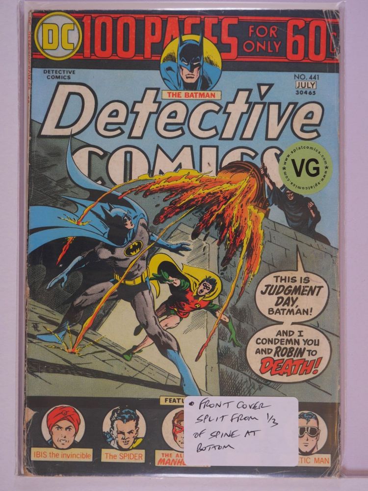 DETECTIVE COMICS (1937) Volume 1: # 0441 VG