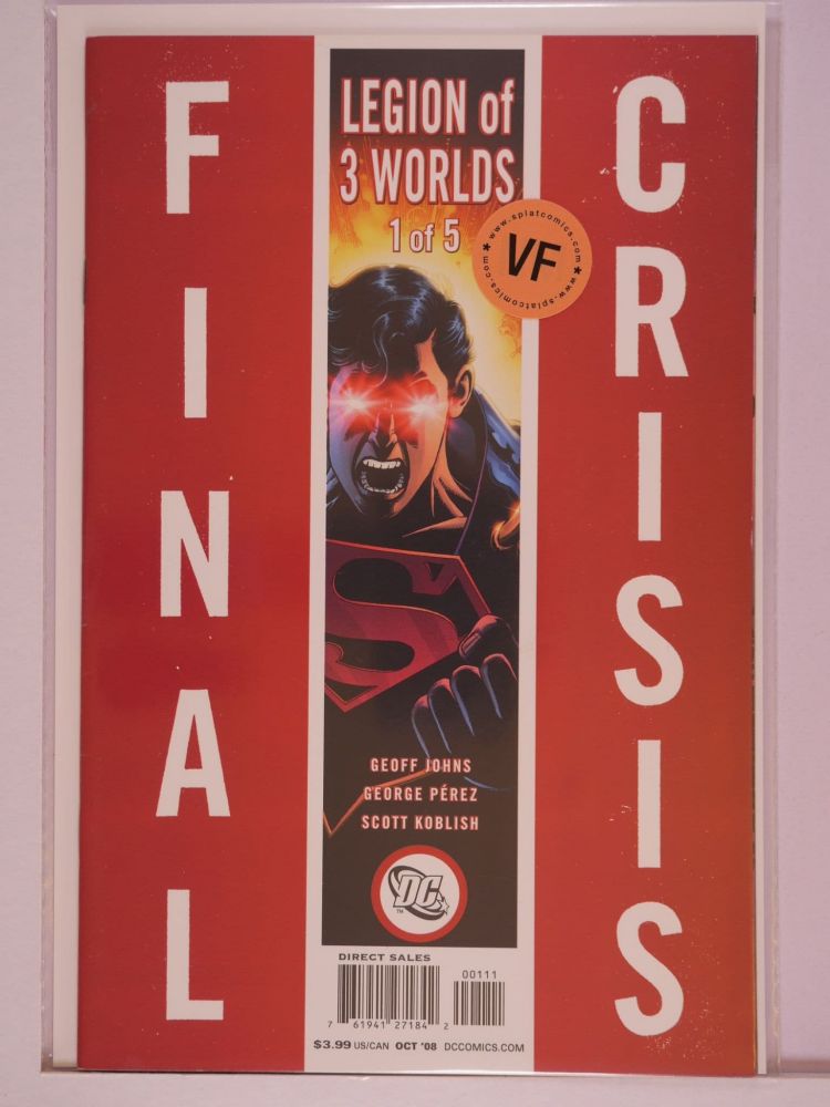 FINAL CRISIS LEGION OF THREE WORLDS (2008) Volume 1: # 0001 VF