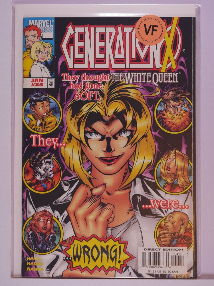 GENERATION X (1994) Volume 1: # 0034 VF