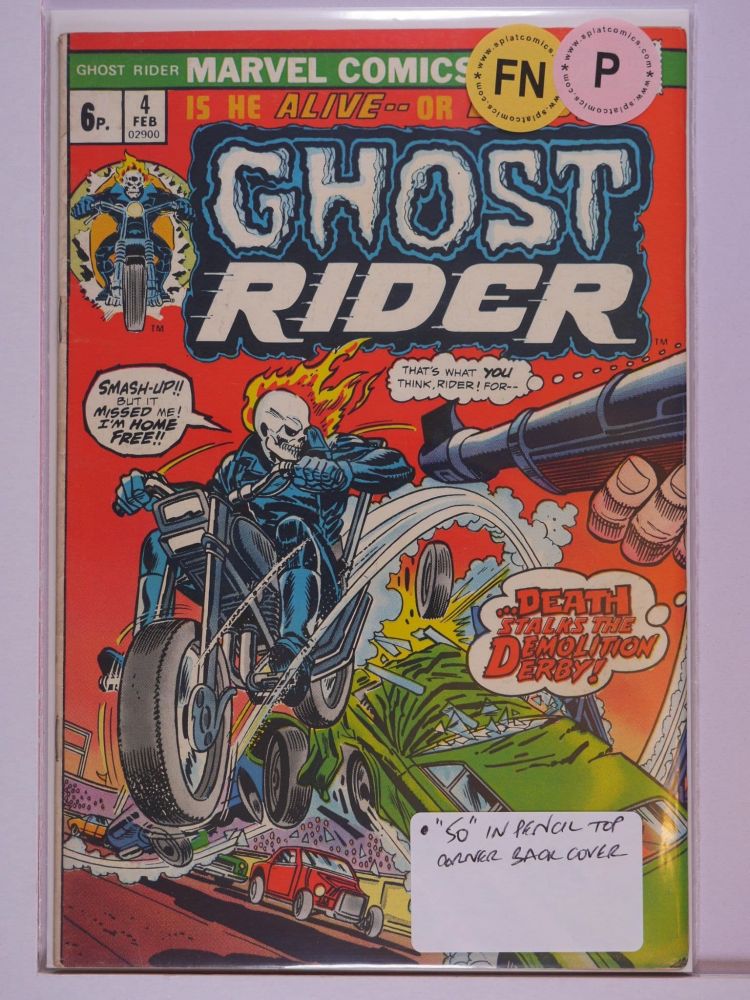 GHOST RIDER (1973) Volume 1: # 0004 FN PENCE