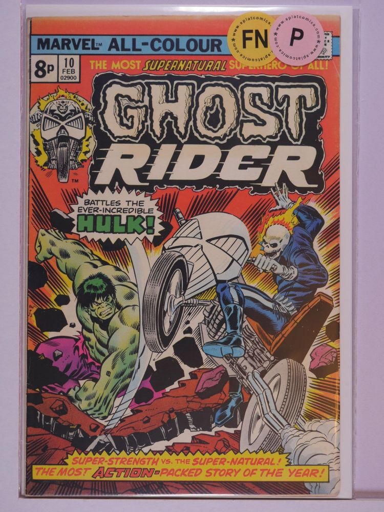 GHOST RIDER (1973) Volume 1: # 0010 FN PENCE