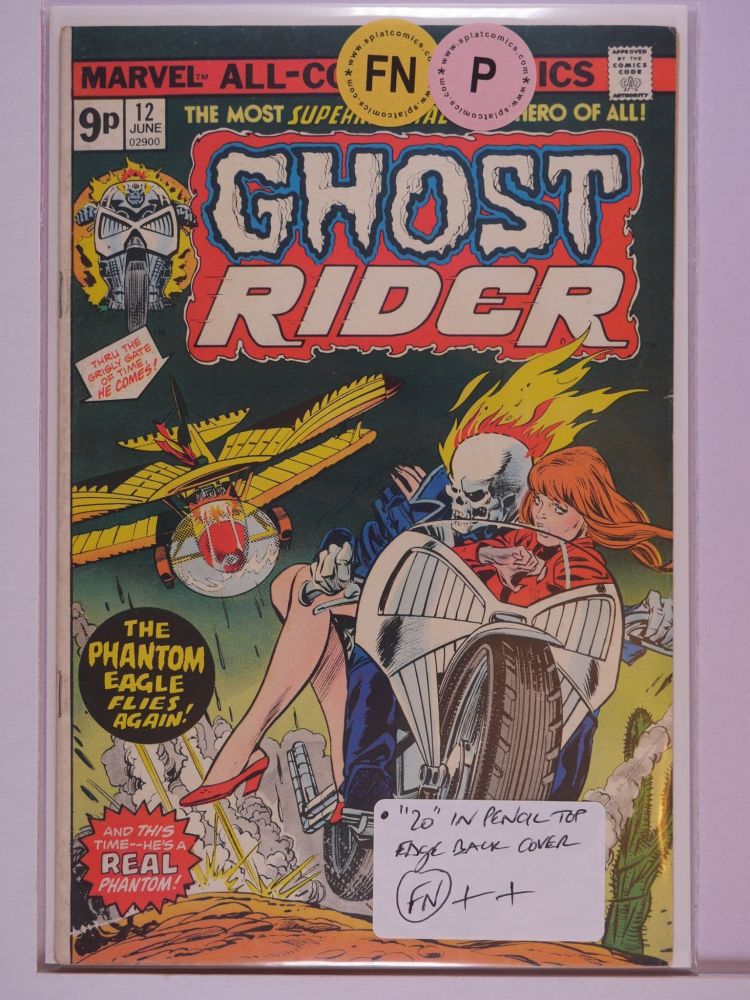 GHOST RIDER (1973) Volume 1: # 0012 FN PENCE