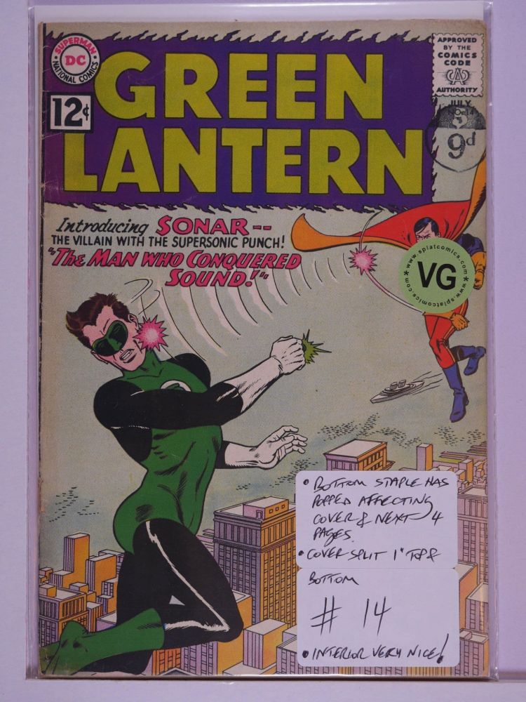GREEN LANTERN (1960) Volume 2: # 0014 VG
