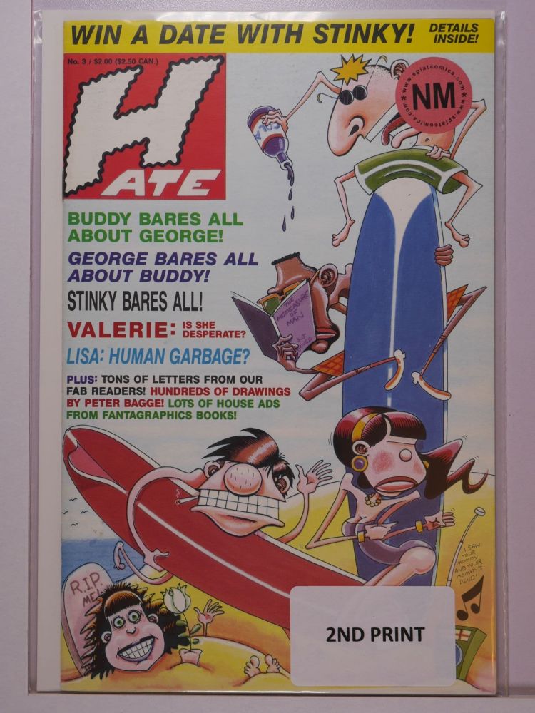 HATE (1990) Volume 1: # 0003 NM 2ND PRINT VARIANT