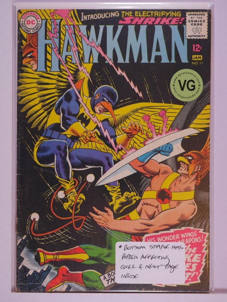 HAWKMAN (1964) Volume 1: # 0011 VG