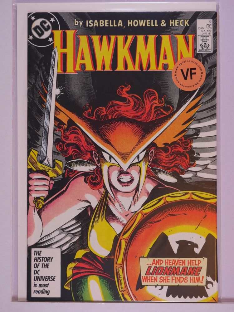 HAWKMAN (1986) Volume 2: # 0006 VF