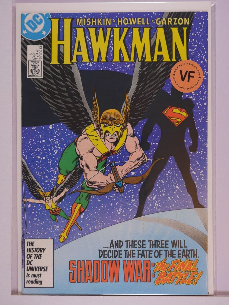 HAWKMAN (1986) Volume 2: # 0010 VF