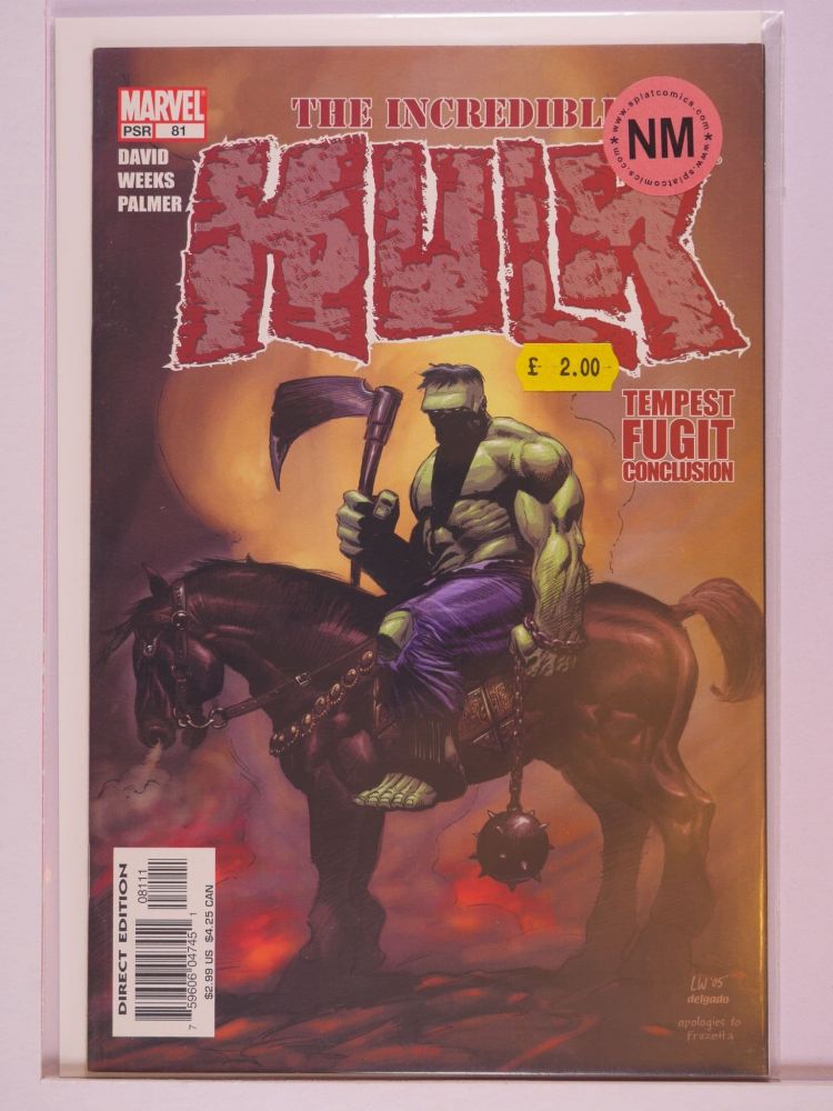 INCREDIBLE HULK (1999) Volume 2: # 0081 NM