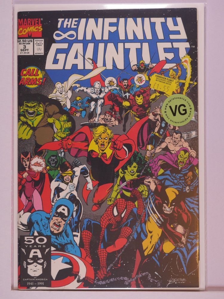 INFINITY GAUNTLET (1991) Volume 1: # 0003 VG