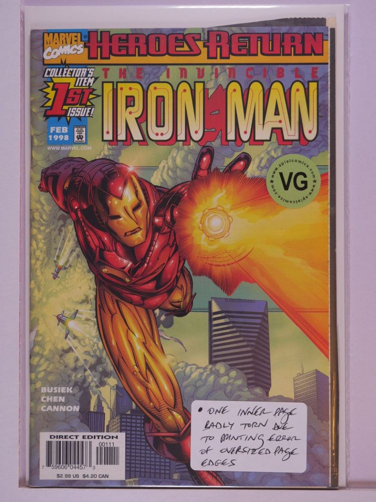 IRON MAN (1998) Volume 3: # 0001 VG