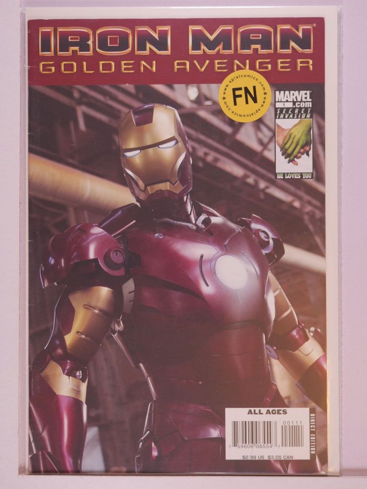 IRON MAN GOLDEN AVENGER (2008) Volume 1: # 0001 FN