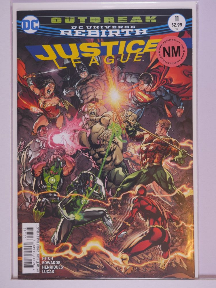 JUSTICE LEAGUE (2016) Volume 2: # 0011 NM