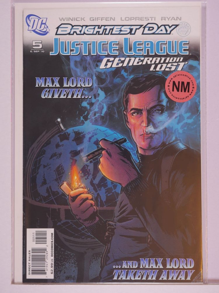 JUSTICE LEAGUE GENERATION LOST (2010) Volume 1: # 0005 NM COVER KEVIN MAGUIRE BOOSTER GOLD VARIANT